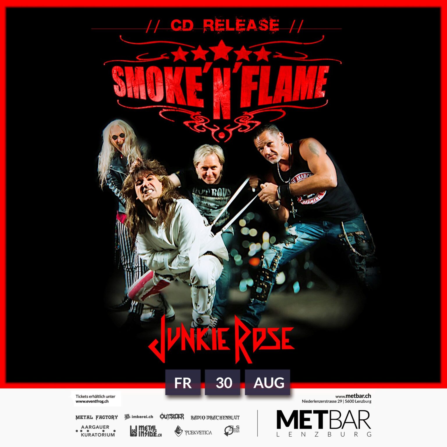 Smoke N Flame Met Bar Lenzburg 2024 Auf Dem Metal Web Fanzine Der