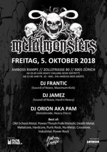 Metal Monsters Vol. XIII - Amboss Rampe Zürich 2018 (Flyer)