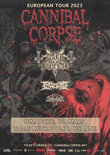 Cannibal Corpse - Salle Métropole Lausanne 2023 (Plakat)