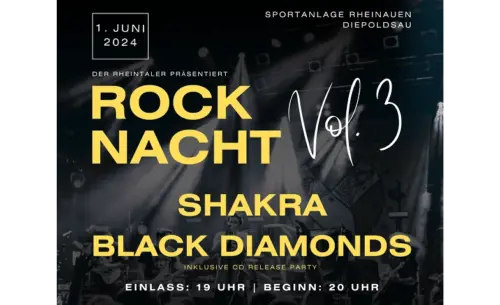 Rheintaler Rock Nacht Black Diamonds Shakra - Sportanlage Rheinauen Diepoldsau 2024